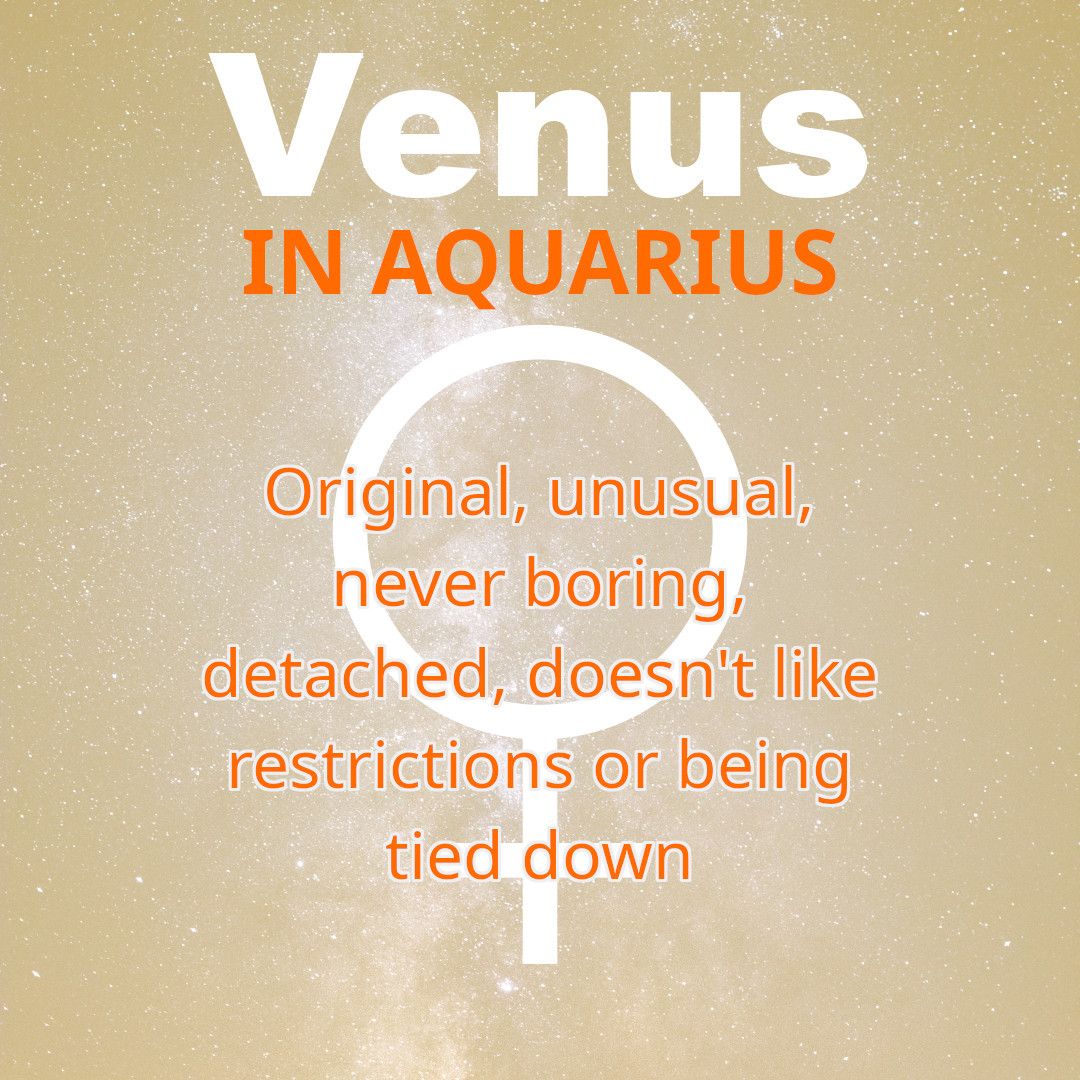 Venus in Aquarius