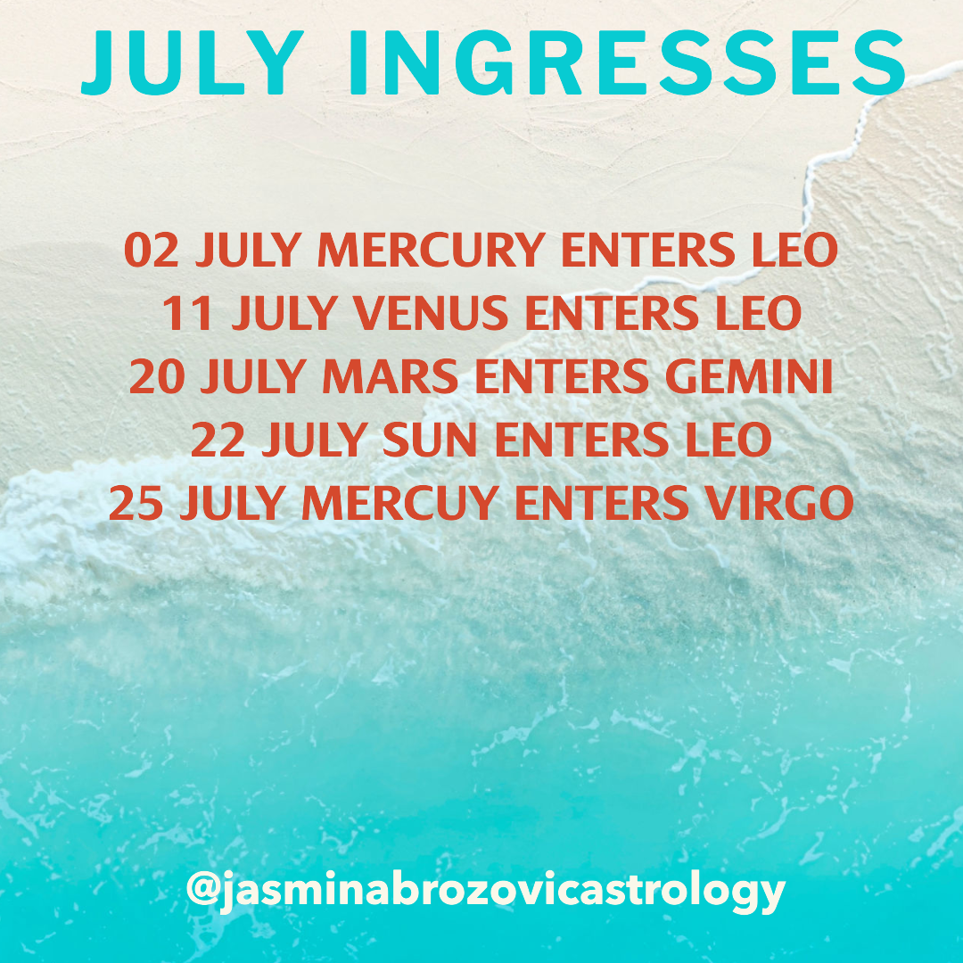 July Ingresses